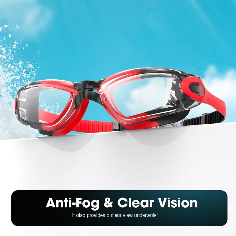 Braylin Swim Goggles, 2-Pack Swimming Goggles, Anti Fog, No Leaking For Adult Women Men Youth - Image 2